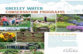 GREELEY WATER CONSERVATION PROGRAMSgreeleygov.com/docs/default-source/water/conservation/greeleywat… · Replacing a portion of your lawn with water-wise plants can help you save
