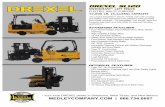 DREXEL SL120 - Medley Company€¦ · The ®Landoll SwingMast Electric Forklift, with a 90° pivoting and shifting mast, maximizes cube utilization while providing front loader versatility.