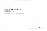 KeyCorp/KeyBank 2013 Resolution Plan Public Section · KeyCorp 2013 Resolution Plan - Public Section November 13, 2013 pg. 2 Public Section - Table of Contents ... The Parent is the