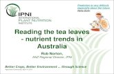 Reading the tea leaves - nutrient trends in Australiaanz.ipni.net/ipniweb/region/anz.nsf/0... · 2019-03-27 · Reading the tea leaves - nutrient trends in Australia Rob Norton, ANZ
