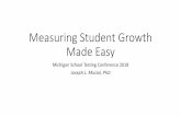 Measuring Student Growth Made Easygomasa.org/wp-content/uploads/MSTC-Musial.pdf · Dr. Paul Salah Associate Superintendent, Educational Services Wayne RESA. What can we learn from