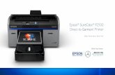 Epson® SureColor® F2100 - Regional Supply · EPSON Pre med Priority Tëcbnical Support Toll-Free Phone Number Security and Peace of Mind Please open this booklet and record your