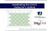 Maximizing the HALO Detector’s Uptime...HALO – Maximizing Uptime - 2016. Automatic power management 7 • Laboratory is subject to scheduled (and unscheduled) power outages •
