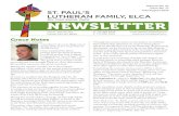 LUTHERAN FAMILY, ELCA NEWSLETTERstorage.cloversites.com/stpaulslutheranfamily/documents/... · 2019-07-01 · Volume No. 37 Issue No. 17 ST. PAUL’S July/August 2019 LUTHERAN FAMILY,