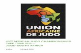 40TH AFRICAN JUDO CHAMPIONSHIPS JUDO SOUTH AFRICA99e89a50309ad79ff91d-082b8fd5551e97bc65e327988b444396.r14.… · Judo South Africa is very proud to have also been chosen to host,