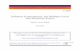Inflation Expectations, the Phillips Curve and Monetary Policy rationality, Phillips curve, consumers,