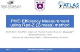 PhID Efficiency Measurement using Rad-Z (Z-mass) method · PhID Efficiency Measurement using Rad-Z (Z-mass) method Kunlin Ran2, Shuo Han2, Jingyi Liu2, Yanping Huang2, Shan Jin1,