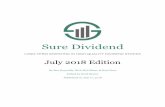 Sure Dividend · Sure Dividend LONG-TERM INVESTING IN HIGH-QUALITY DIVIDEND STOCKS July 2018 Edition By Ben Reynolds, Nick McCullum, & Bob Ciura Edited by Brad Beams