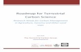Roadmap for Terrestrial Carbon Science · 2013-06-28 · Roadmap for Terrestrial Carbon Science PARTNERS AND PARTICIPANTS The Terrestrial Carbon Group, in partnership with UN-REDD