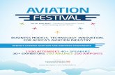 BUSINESS MODELS. TECHNOLOGY. INNOVATION. FOR AFRICA’S ... · aviation conference i have attended. there were many opportunities to meet aviation experts and industry gurus, thereby