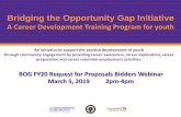 Bridging the Opportunity Gap Initiativecommcorp.org/.../2019/03/...Webinar-Presentation.pdf · Bridging the Opportunity Gap Initiative A Career Development Training Program for youth