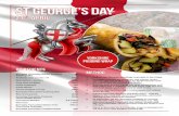 St George’s day - Bidfood · 2020-04-02 · St George’s day 23rd April Ingredients Everyday Favourites Baked Yorkshire Puddings (8”) 10 Potatoes new cut into 1/4 500g Red onions
