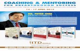 DR. PETER CHEE - ITD World€¦ · Coaching to Create a High Performance Coaching Culture "Coaching for Breakthrough Success masterfully shares extremely powerful questions, the heart