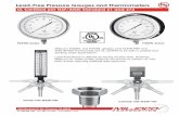 Lead-Free Pressure Gauges and Thermometers Pbmiljoco.com/wp-content/uploads/2018/06/Lead-Free-Flyer.pdf · 2018-06-20 · Lead-Free Pressure Gauges and Thermometers UL Certified per