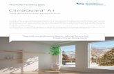 ClimaGuard A+ - Northern Express Glass Ltd · ClimaGuard ® A+ Guardian offers a new improved ClimaGuard® A+, a thermal insulating glass meeting the highest performance and quality