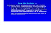 Dear Mr Ethicist - AGSMDear Mr Ethicist ... Questions for Mr Ethicist of the NewYork Times 1. Recentlysome people objected to Amazon.com’sgiving sales commissions to Intifada.com.