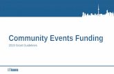 Community Events Funding - Toronto · • Neighbourhood Improvement activities like community gardens, safety audits, community clean-ups, and movie nights • Recreational activities