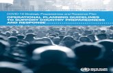 OPERATIONAL PLANNING GUIDELINES TO SUPPORT COUNTRY ...€¦ · Pillar 1: Country‑level coordination, planning, and monitoring 04 Pillar 2: Risk communication and community engagement