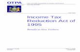 Report: Income Tax Reduction Act of 1995 Benefit Analysis€¦ · Figure 4: Effective Tax Rates – Married Taxpayers, 2 Dependents, 18 $150,000 Income Figure 5: Percentage of Total