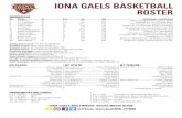 IONA GAELS BASKETBALL ROSTER · Founded Jelly Fam movement & garnered 630k+ followers on Instagram. 2019-20 Iona College Men’s Basketball Game Notes Hercules Tires MAAC Championship