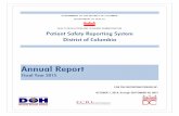 Patient Safety Reporting System District of Columbia...2017/05/30  · Patient Safety Reporting System District of Columbia Annual Report Fiscal Year 2015 FOR THE REPORTING PERIOD