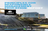 PRINCIPLES FOR RESPONSIBLE MANAGEMENT EDUCATION REPORT · PPrinciples for Responsible Management Education Report 7,221 international enrolments from over 114 countries2 No.1 university