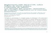 Reglamento (UE) 2017/1129, sobre folleto de oferta …...En el presente artículo se revisa el Reglamento (UE) 2017/1129 del Parlamento Europeo y del Consejo de 14 de junio de 2017