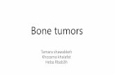Bone tumors - كلية الطب · 2019-03-29 · Bone tumors Tamara shawabkeh Khozama khalafat Heba Rbab3h. Outlines ••Introduction (signs, symptoms, investigation) ••enign