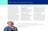 Anthropology - University of Rochester...Anthropology Anthropology seeks to under - stand the immense diversity of the human condition by studying how people and communities around