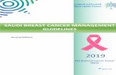 SAUDI BREAST CANCER MANAGEMENT GUIDELINES...4.5 Assessment response after neoadjuvant chemotherapy. 4.5.1Clinically every cycle. 4.5.2Ipsilateral U/S mid therapy. 4.5.3Ipsilateral