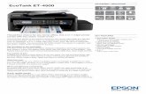 DATASHEET / BROCHURE EcoTank ET-4500 · 2018-05-03 · Imagine not having to think about ink for two years. As well as doing away with ink cartridges, the ET-4500 has four colour