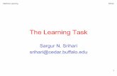 The Learning Task - University at Buffalo · 2019-11-11 · 1.The Reinforcement Learning Task 2.Markov Decision Process (MDP) 3.Discounted Cumulative Reward 4.Example of Simple grid-world