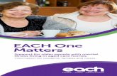 EACH One Matters...EACH One Matters is a mental health support service for older people who are living in an aged care facility. We can support you to improve your mental health to
