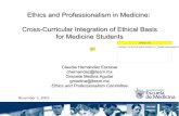 Ethics and Professionalism in Medicine: Cross-Curricular ... ABIM, ACP-ASIM, and EFM. Medical Professionalism