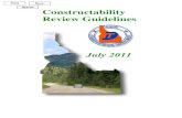 Constructability Review Guidelines · Constructability Review Guidelines Appendix B 7 of 9 Final Design stages. The review documents will be available through the Associated General