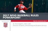 2017 NFHS BASEBALL RULES POWERPOINT - piaa.org NFHS...NFHS RULES REVIEW COMMITTEE The NFHS Rules Review Committee is chaired by the chief operating officer and composed of all rules