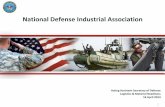 National Defense Industrial Association · Distribution Network re-engineering . Phase I … $402M in transportation savings Implemented CFO/FIAR compliant inventory procedures for