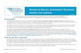 What critical components constitute High Quality Grading ... · Introduction The Michigan Assessment Consortium has published this Return-to-School Assessment Guidance: Grading for