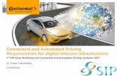 Connected and Automated Driving Requirements for digital ... · Integration of real-time data Crowd sourced intelligence November 14, 2017 . Public ... Infrastructure-to-backend communication