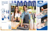 Economic return cup system · (w. 27) x (h. 34) x (l. 39,5) cm Spülboy NU portable S0139 6 x 1 pcs Spülboy NU water+ portable S0149 6 x 1 pcs Brush sanitizer powder Classic for