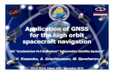 Application of GNSS for the high orbit spacecraft navigation · HEO spacecraft navigation Radionavigation equipment for spacecrafts in a Molniya orbit is developed Two antennas are
