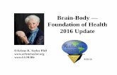 Brain-Body Foundation of Health 2016 Update · 29/09/2016  · Brain-Immune Connection Lymph vessels are thin walled, valved structures— slightly larger than their capillary counterparts