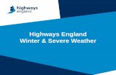 Highways England Winter & Severe Weather · Plan, Prepare, Deliver, Review Pre Winter Period Severe Weather Plan template incorporating best practice nationally populated and in place