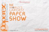Paperex Show Preview...The global paper products market size is expected to reach USD 342.2 billion by 2025 with a CAGR of 4.43% Global Paper Dyes Market expected to reach USD 1,230
