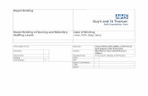 Board Briefing Board Briefing of Nursing and Midwifery Date of … · 2020-07-31 · 1.0 Summary This briefing provides the Trust Board with an overview of the Nursing and Midwifery