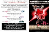 Houston ISD Nights with the Houston Rockets · 2013-09-19 · # OF TICKETS TICKET PRICE AMOUNT DUE $30 Upper Sidelines $52 Lower Endzones $75 Lower Corners Houston ISD Nights with