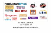 HT MEDIA GROUP Q2 FY 2019-20 Consolidated Financial Results · 2019-11-04 · HT MEDIA GROUP Q2 FY 2019-20 . Cautionary Statements 2 Certain statements in this presentation may be