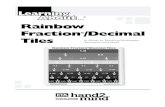 Rainbow Fraction/Decimal Tiles · IntroductIon 2 This Learning About… ® Rainbow Fraction /Decimal Tiles Activity Guide is a resource providing hands-on activities and ideas that