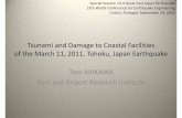 Damage March Tohoku, Japan Earthquake Taro …Tsunami and Damage to Coastal Facilities of the March 11, 2011, Tohoku, Japan Earthquake Taro ARIKAWA Port and Airport Research Institute