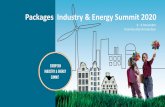Packages Industry & Energy Summit 2020...Break-out Package • Free entry for five persons on both days • Break-out session duration 45 minutes (business case or short talk) •